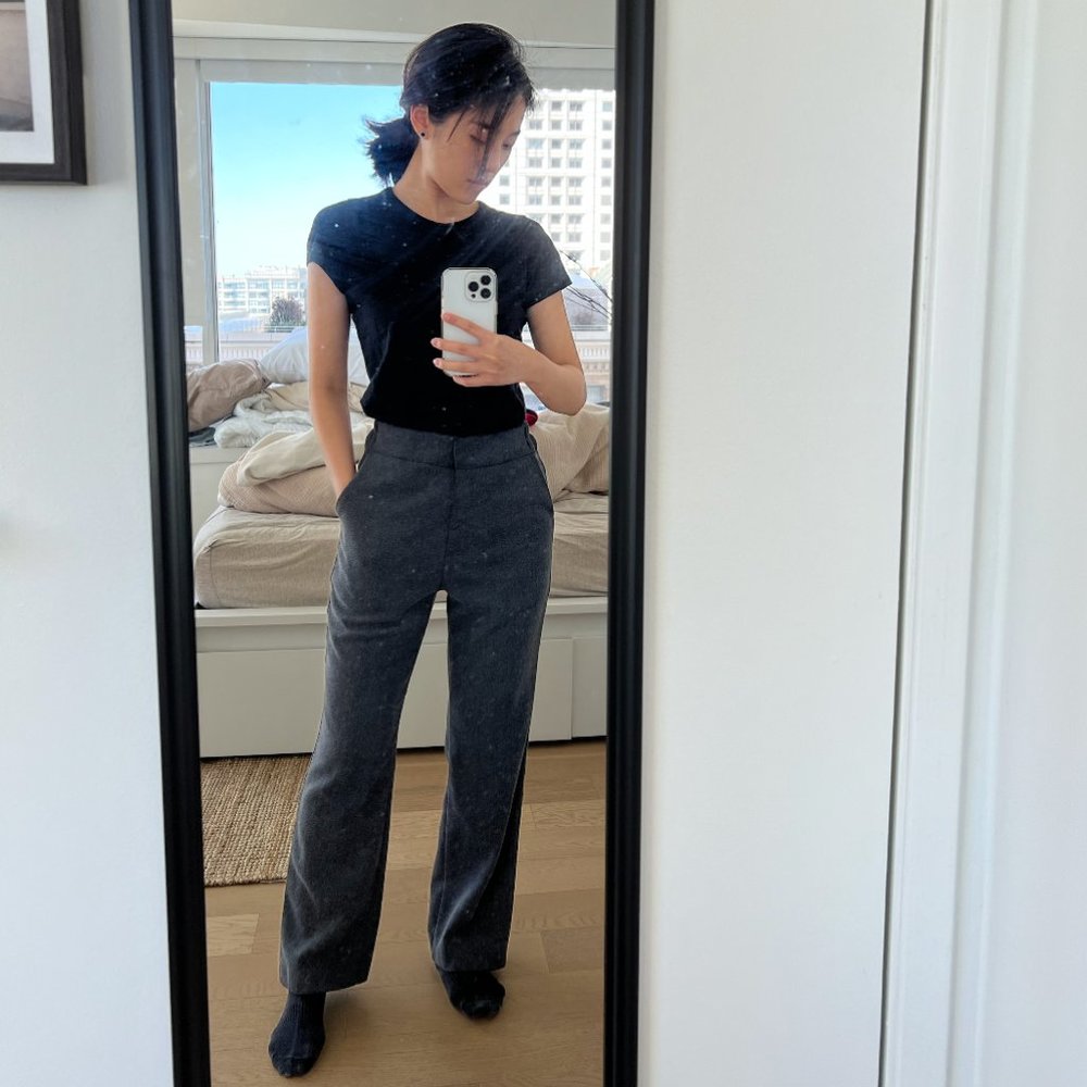 Dark Gray Pants / Slacks / Dress Pants (made in Korea)